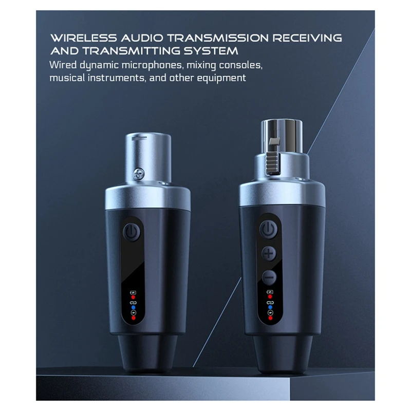 محول ميكروفون جديد XLR نظام محول ميكروفون لاسلكي جهاز ريسيفر استقبال وإرسال للجيتار الميكروفون الديناميكي
