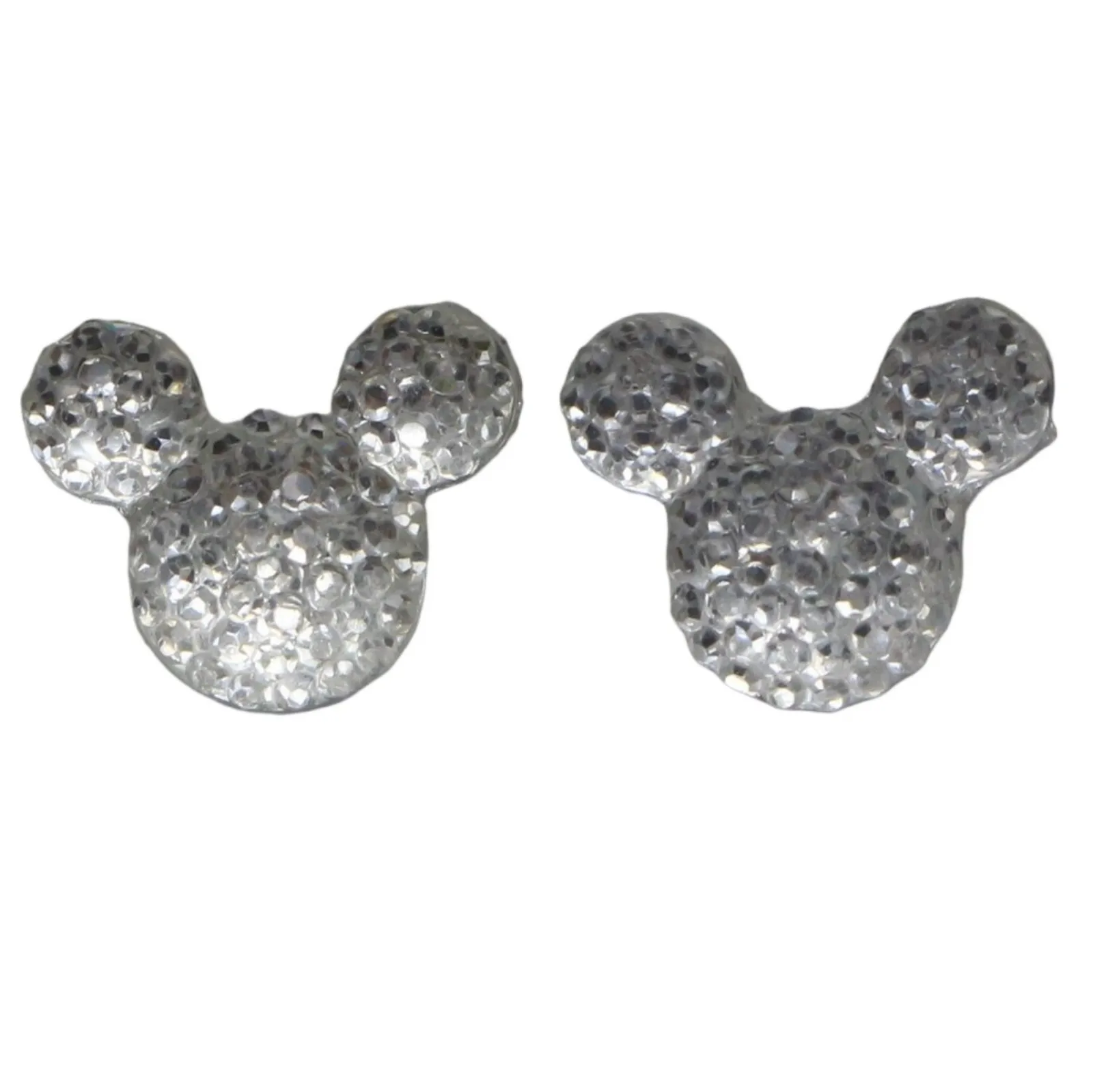 100 pcs Acrylic Flatback Rhinestone Mouse Gems 14X12mm Flat Back Resin