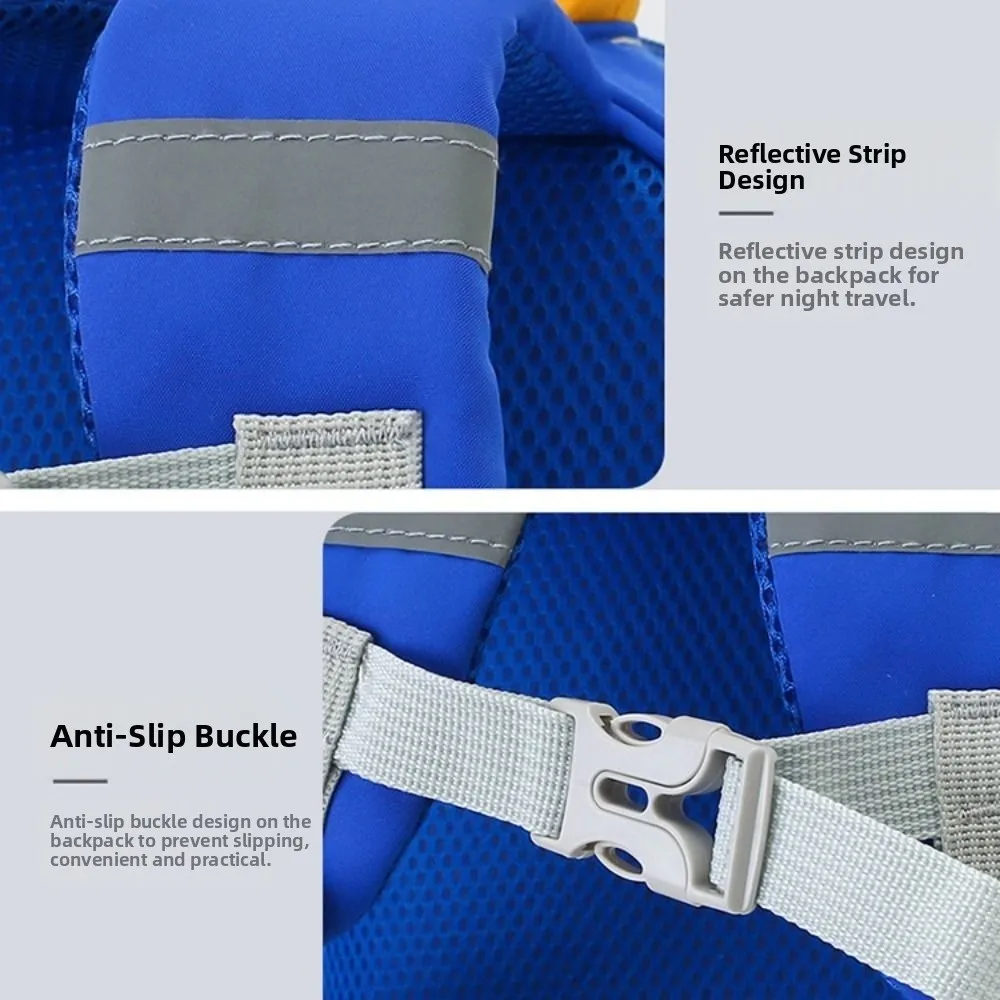 Borsa da scuola per asilo con motivi animali Cinghie regolabili Zaino per asilo impermeabile per cartoni animati Grande capacità Confortevole