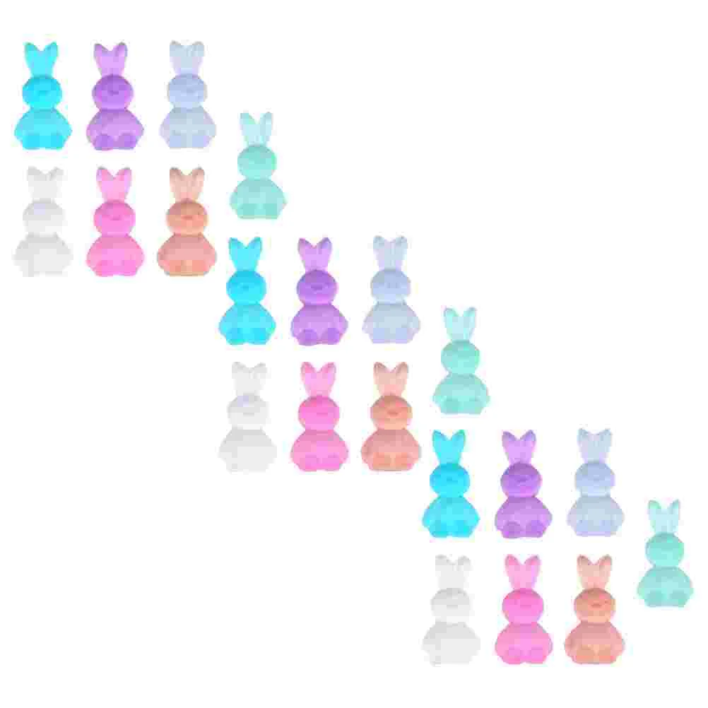 

30 Pcs Nail Bunny Jewelry Decorations Manicure Rabbit Decors DIY Charms Crystal Women Resin Shaped
