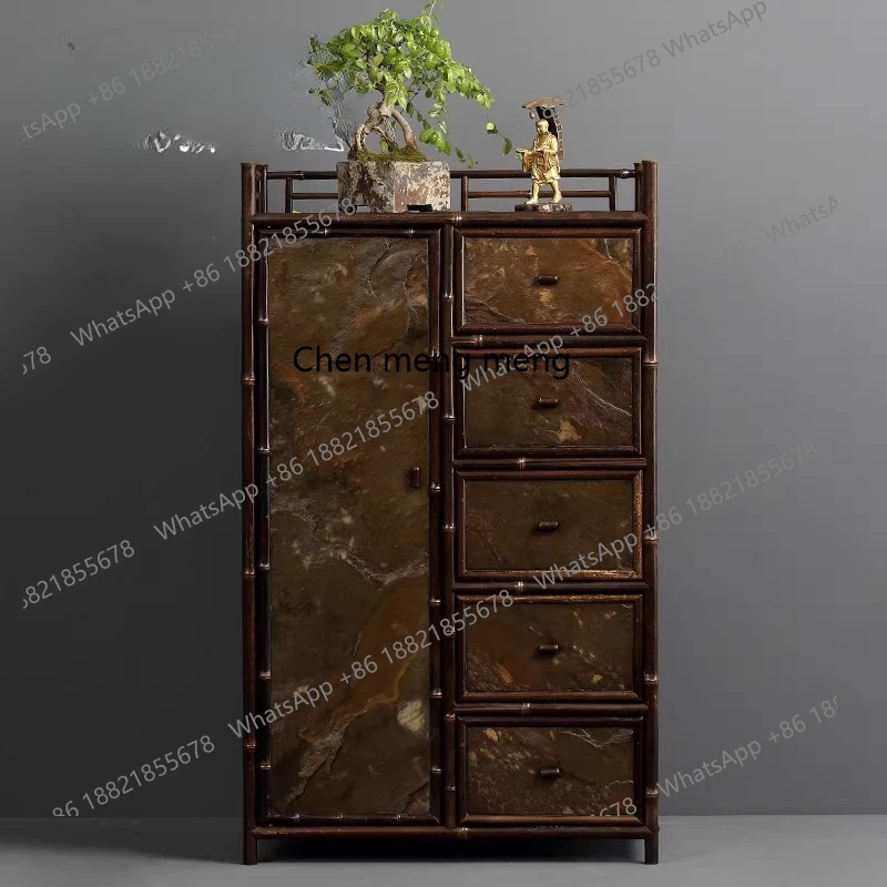 

Imitation rock tea shed, storage Bogu rack tea cabinet, tea cup rack cabinet