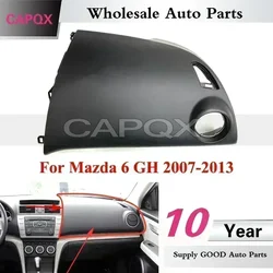Panel de cubierta de tablero marca CAPQX para Mazda 6 GH 2007-2013 Panel embellecedor de copiloto de consola central Panel de instrumentos