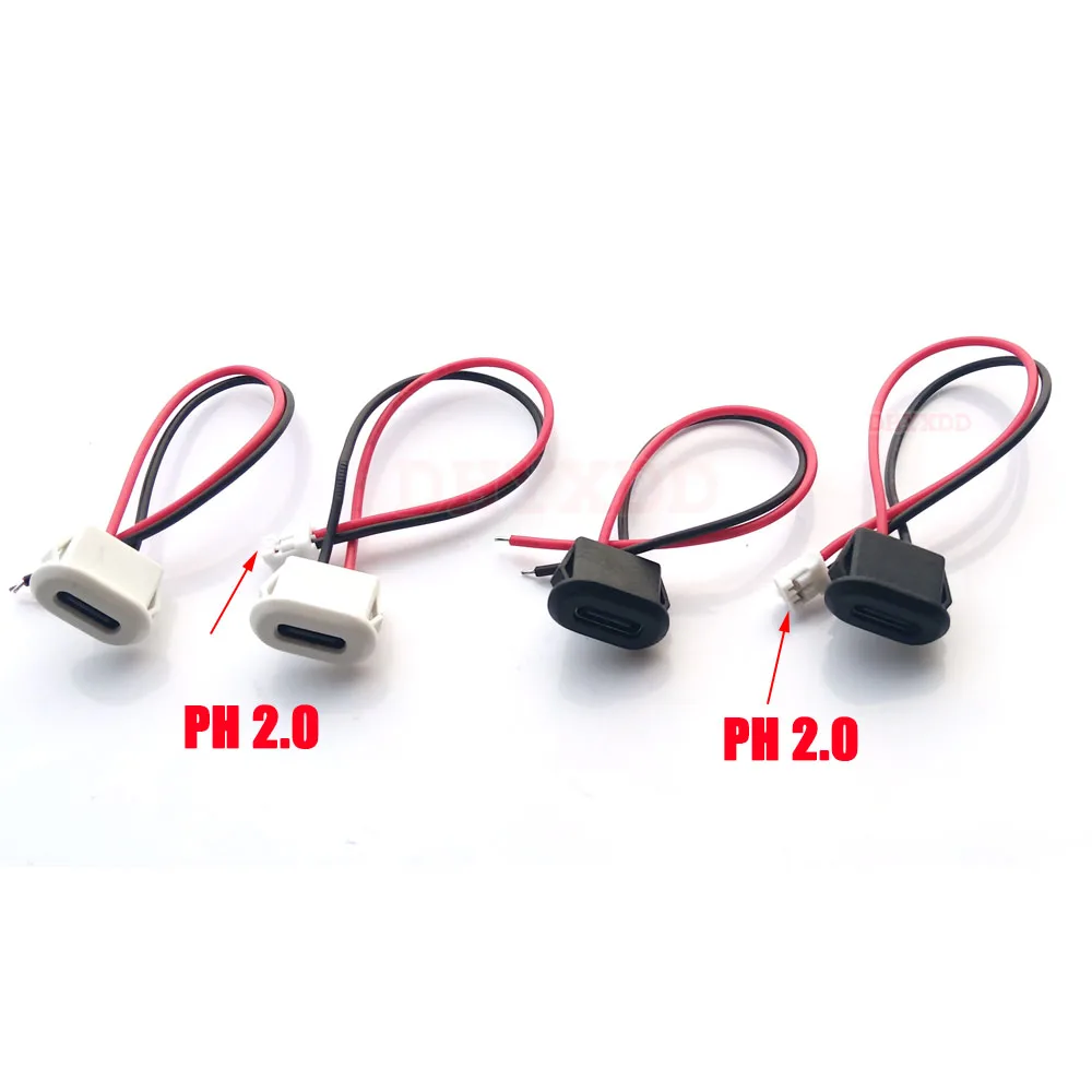 Imagem -04 - Usb tipo c Conector Tipo-c com Fivela de Cartão Fêmea Carregamento Rápido Jack Porto Usb-c Carregador Tomada Lâmpada de Mesa Elíptica 200x