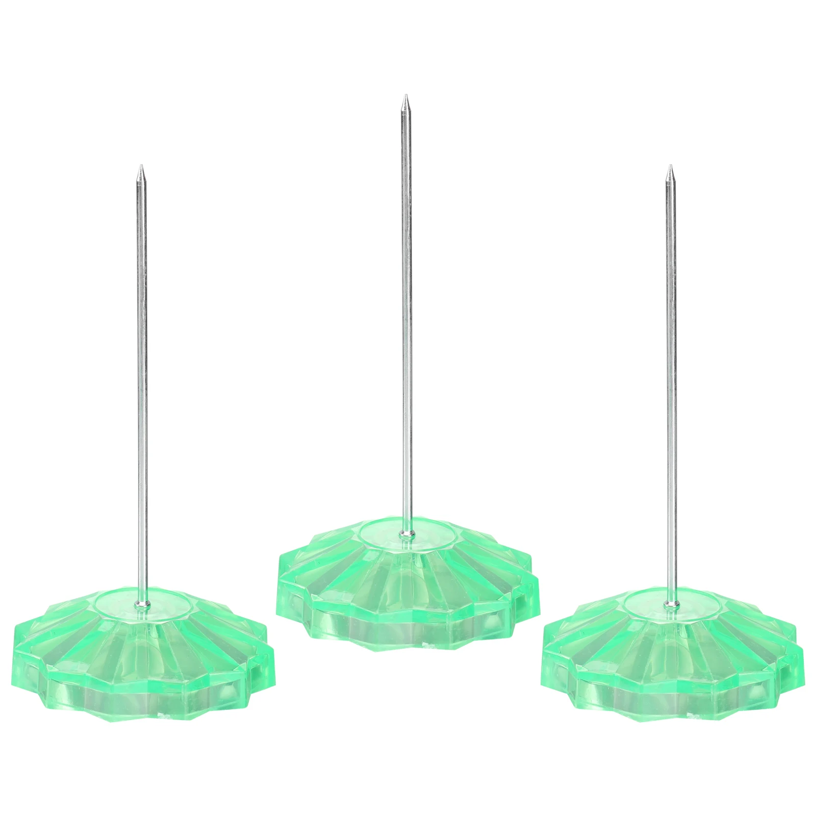 

3 PCS Bill Insert Check Spindle Straight Pole Paper Holder Plastic Office Receipt