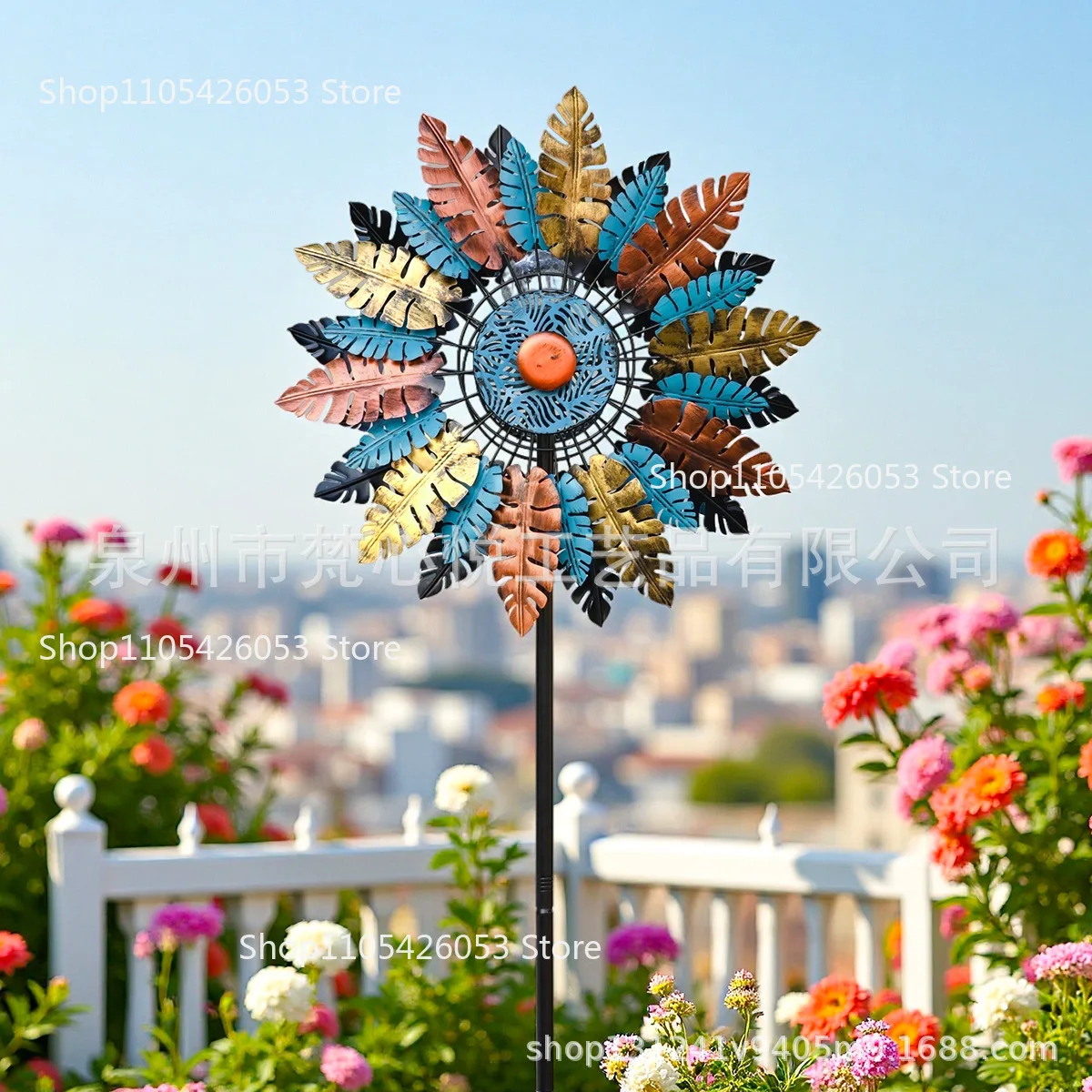 Outdoor Solar-Powered Windmill - Color Changing Outdoor recension och pris