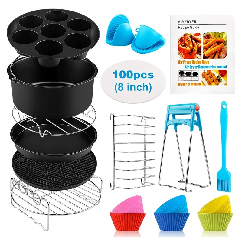 Аксессуары для фритюрницы XL, 8 дюймов, для Gowise USA, Phillips, ниндзя, Cosori, Cozyna, 5,8-, Qtair фритюрница, универсальные аксессуары
