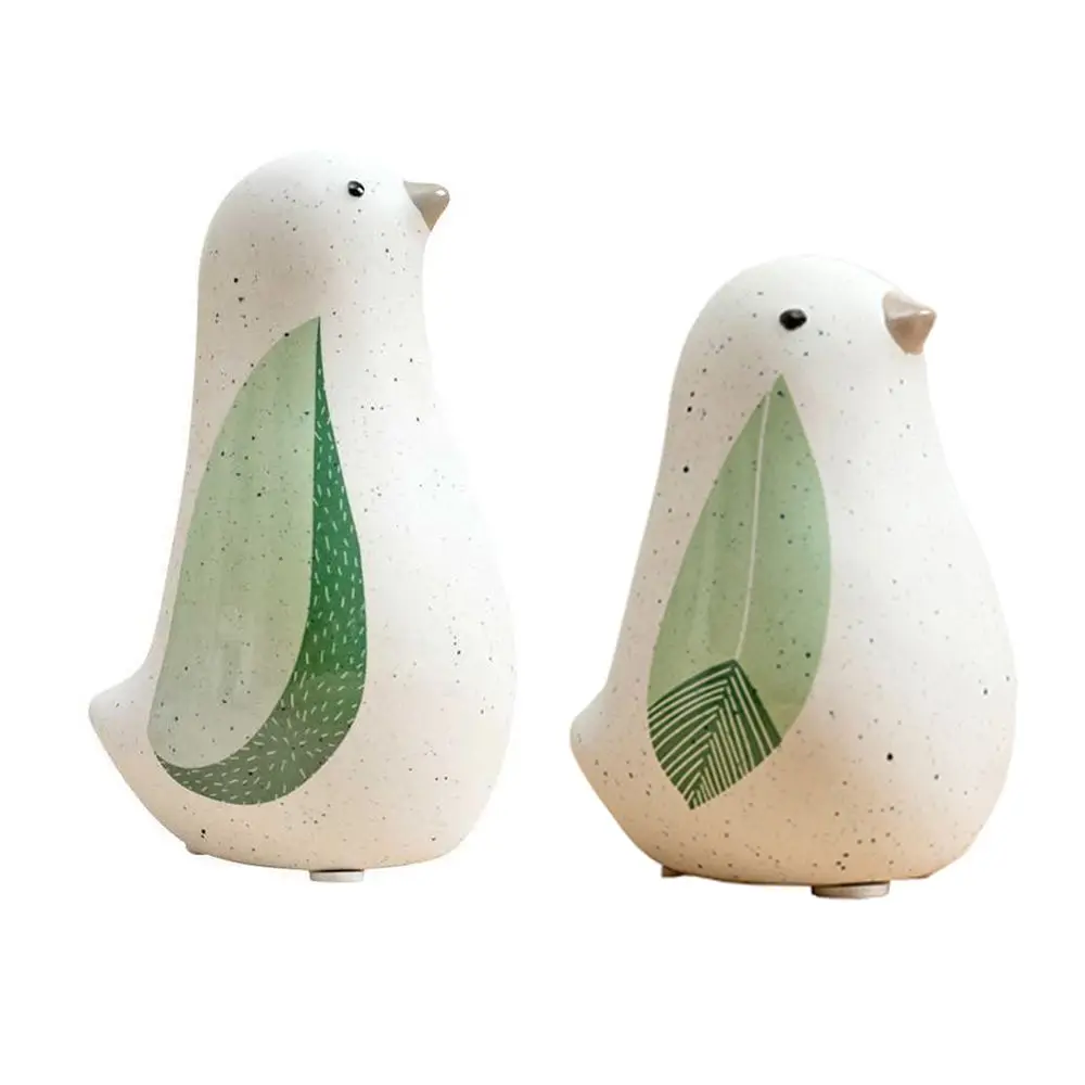 Home Living Room Home Decor Handicraft Sculpture Crafts Ceramic Ornaments Ceramic Bird Statue Background Decor