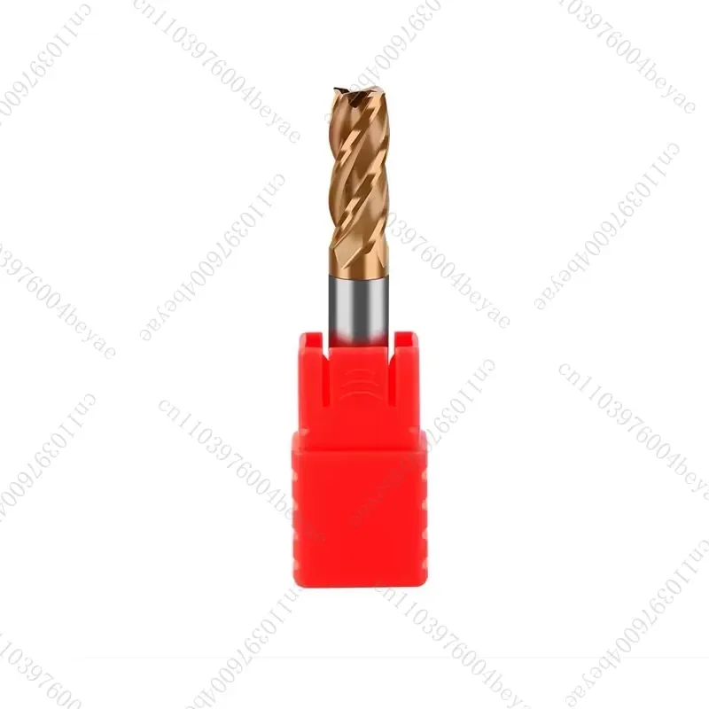 HRC45 Monolithic Carbide TiCN Coated 4-blade Square Head Milling Cutter 1-20MM Traditional/End Milling ODM/OEM