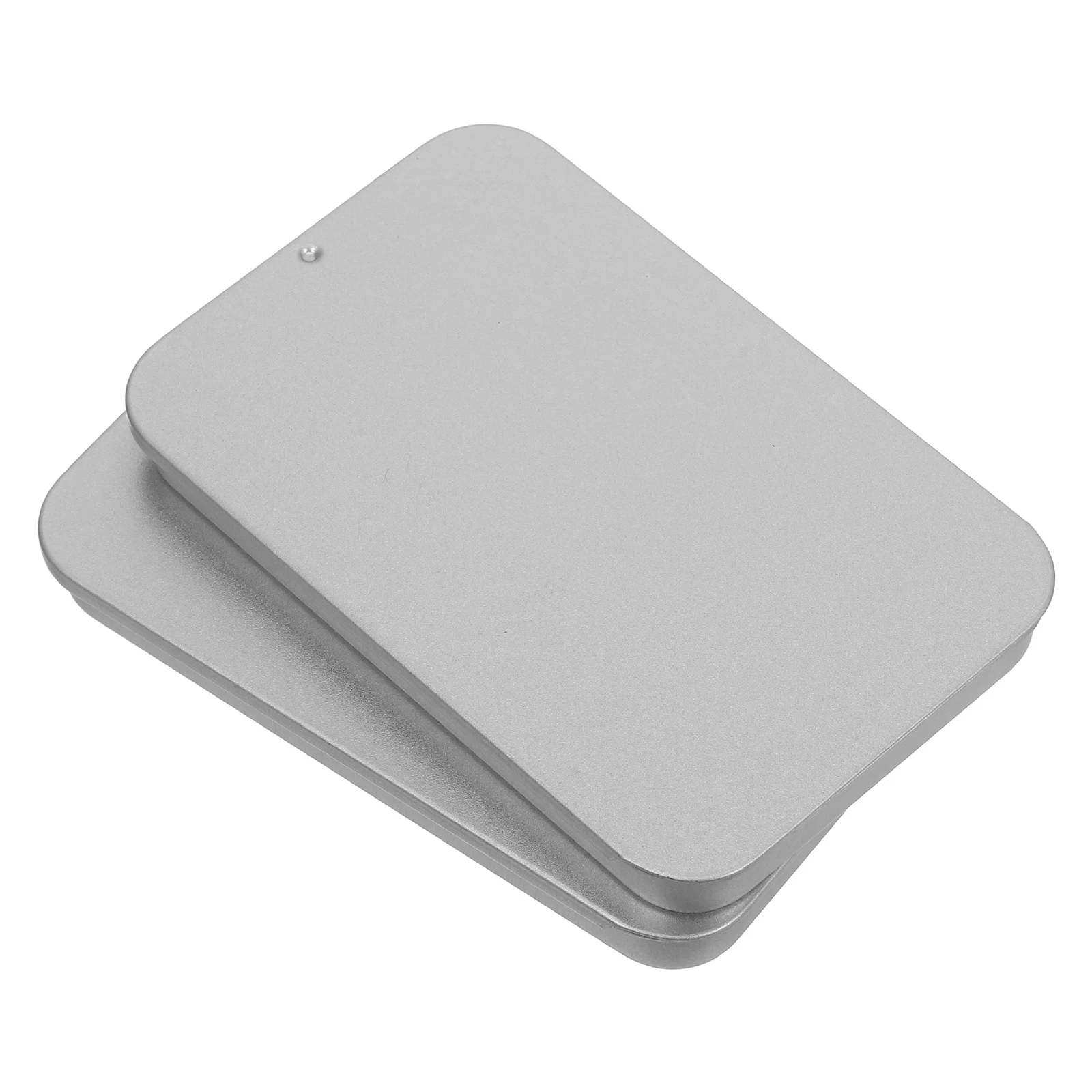 

2 pcs Balm Box Small Metal Container Push Pull Storage Food Tinplate Tins Lidded Portable Mini Airtight Sliding Boxes