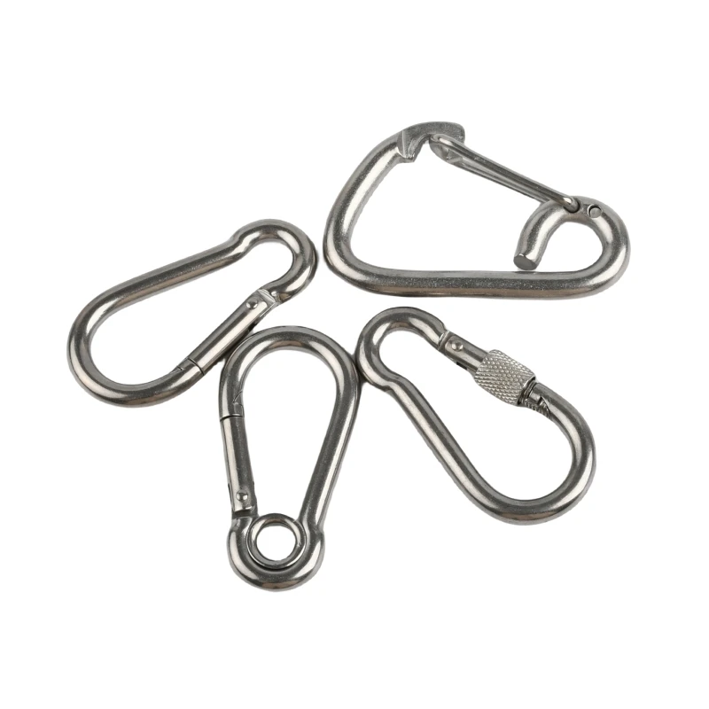 1~5PCS M4~M16 Stainless Steel Spring Buckle Sunshade Net Tarpaulin Installation DIY Tools Diving Equipment BCD Safe Accessories