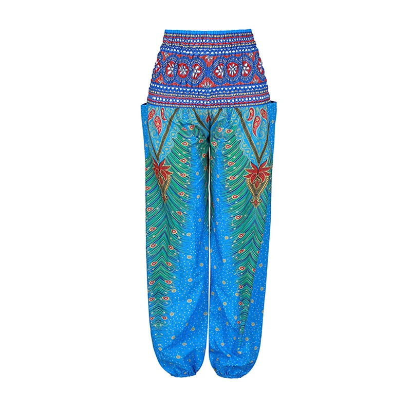 Women Boho Yoga Pants Hippie Harem Pantalones De Mujer Spodnie Damskie High Waist Thin Baggy Pantalon Taille Haute Pour Femme