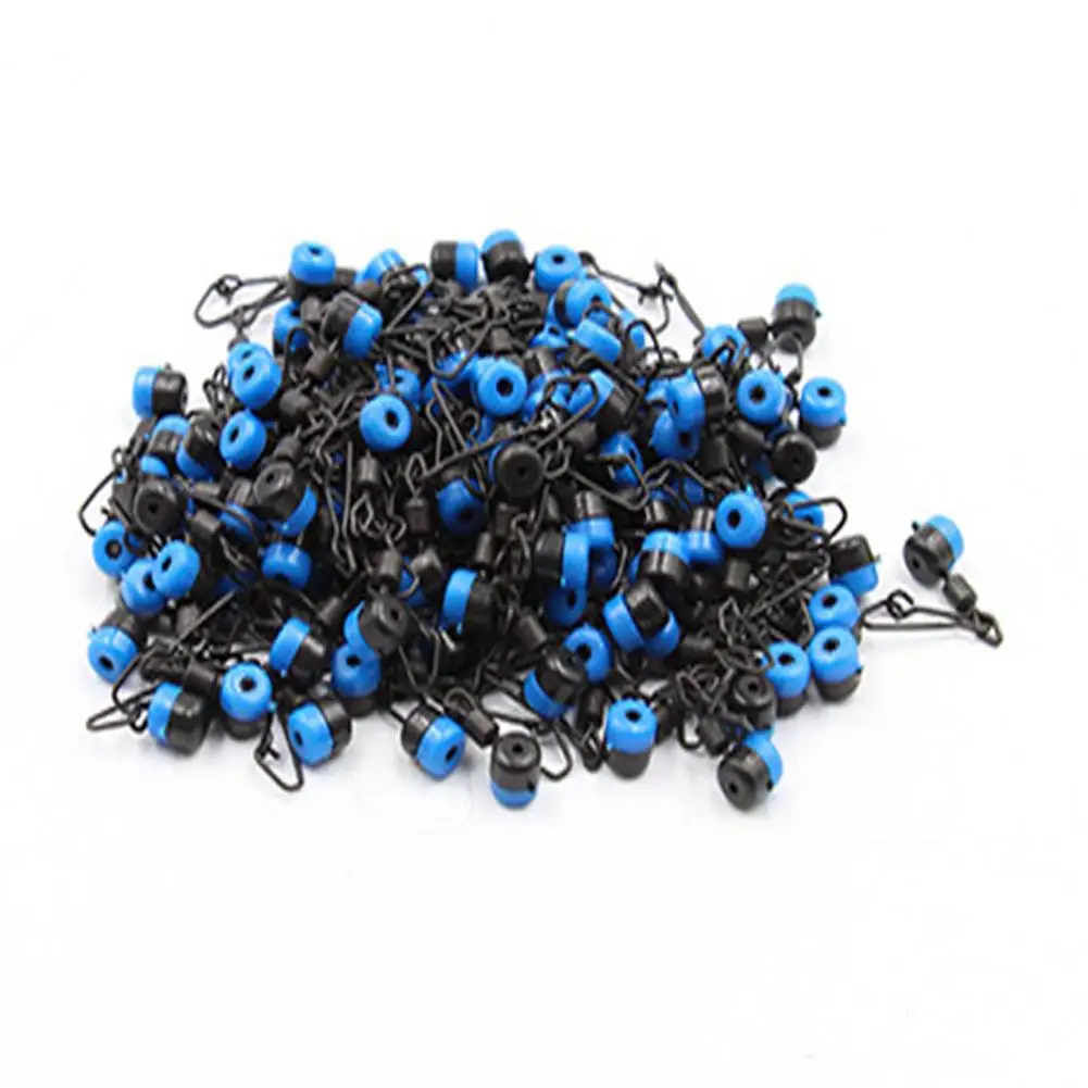 10/30Pcs Blue Fishing Line to Hook Swivels Shank Clip Connector Fishing Float Bobbers Stops Space Beans Fishing Tackle Supplies