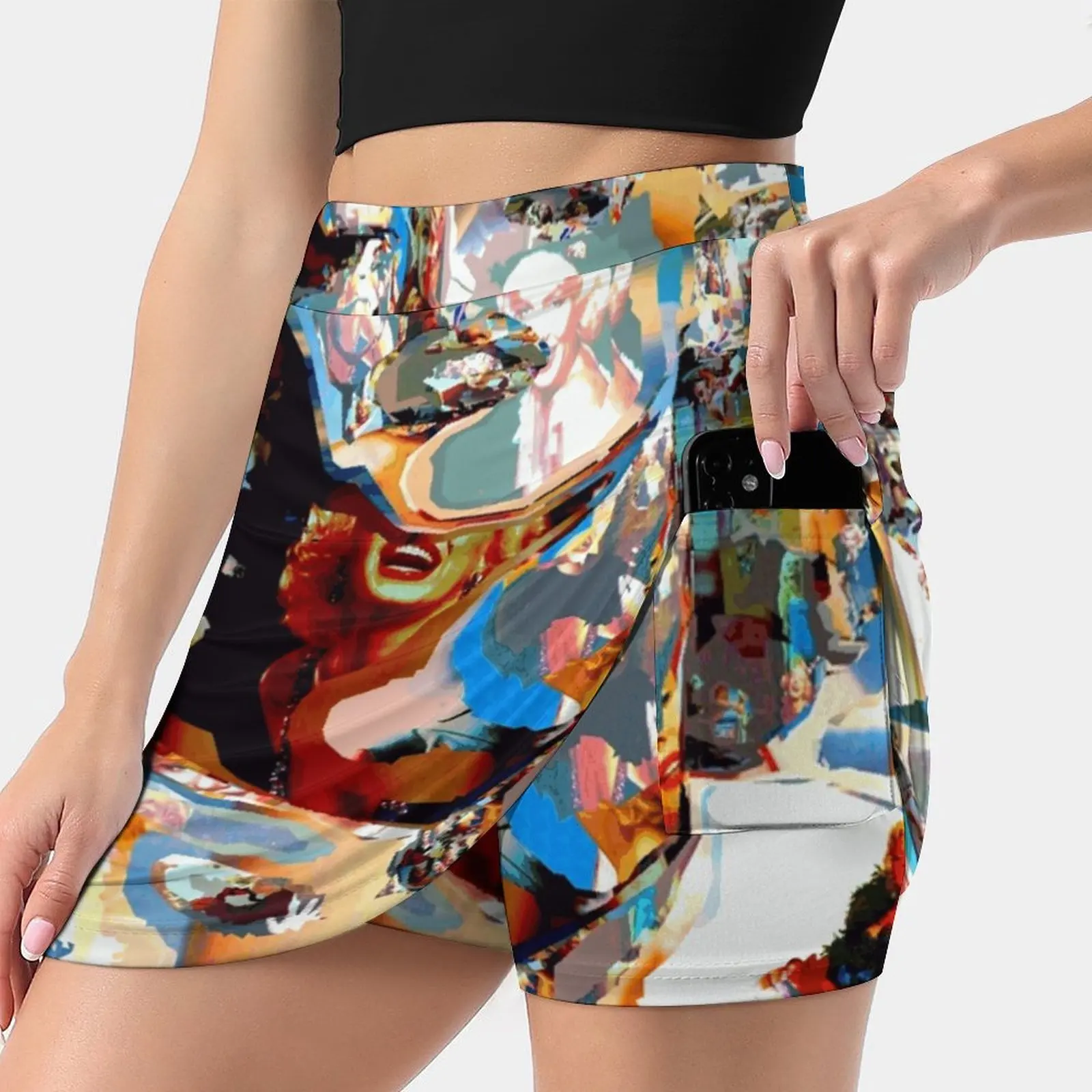 Beautiful Marilyn Monroe Women's Fashion Sporting Skirt With Pockets Tennis Golf Running Skirts Beautiful Marilyn Monroe