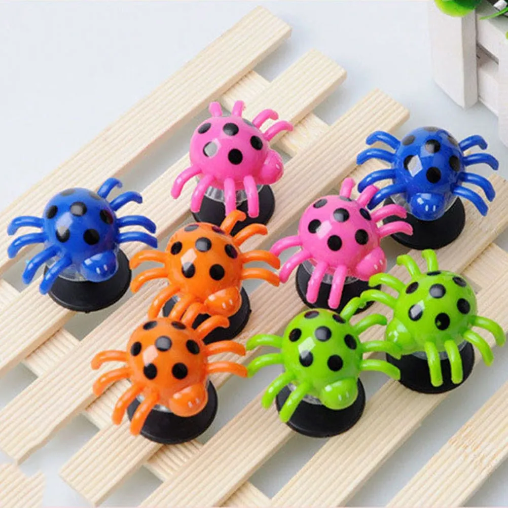 

4Pcs Jumping Spider Bouncing Plastic Small Shake Swing Kids Plaything Best Gift Curiosity Stimulating Jumping Spider Figures