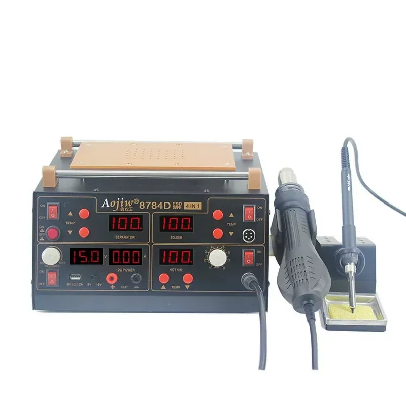 for 8784D Four in One Hot Air Gun Soldering Station Mobile Phone Screen Heating Separation Platform Repair Maintenance