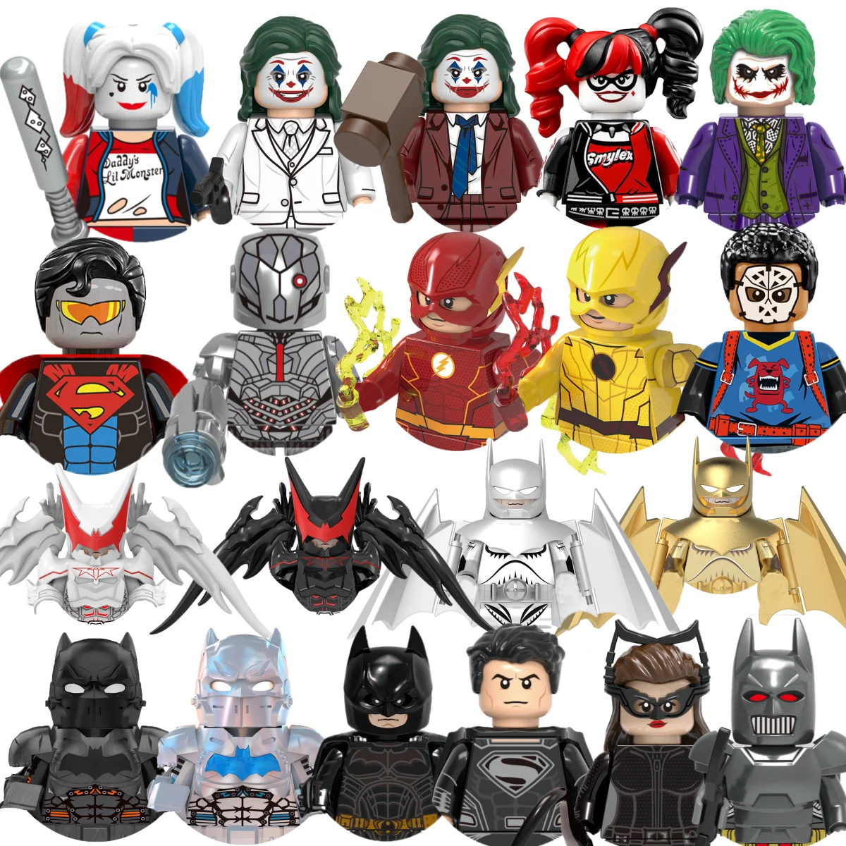 Brick toys Mini building blocks Classic anime characters Super hero Batman Joker children's party gift toys