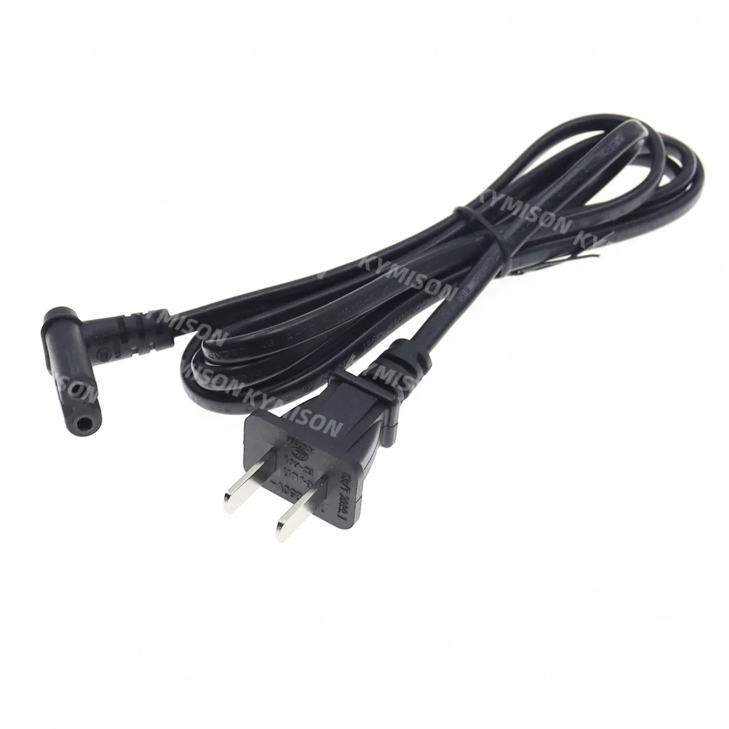 IEC 320 C7 Firgure 8 90 Degree Angle TV Power Cord, Universal 2Pin Plug AC Power Adapter Supply Cable Wire for Smart Monitor
