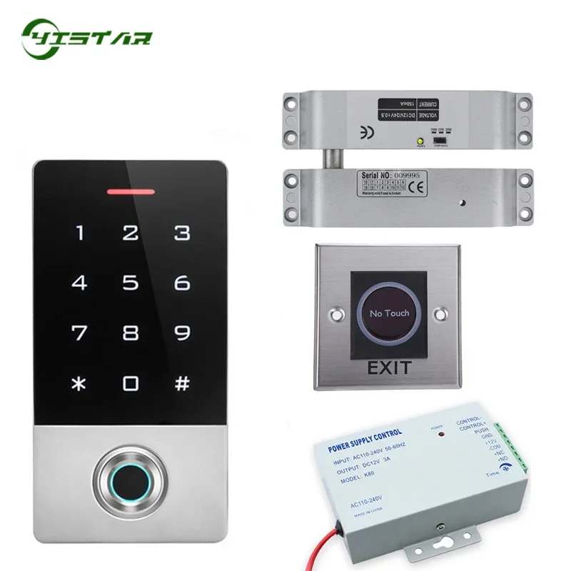 Biometric Fingerprint Access Control System TF1 With 125Khz RFID Card Touch Keypad Waterproof Door Access Control Kit