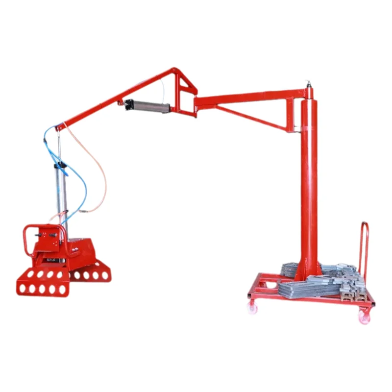 المنتزع الميكانيكي الهوائي المخصص للتعامل مع أكياس الأسمنت آلة البليت رافعة الكابولي المتنقلة #4