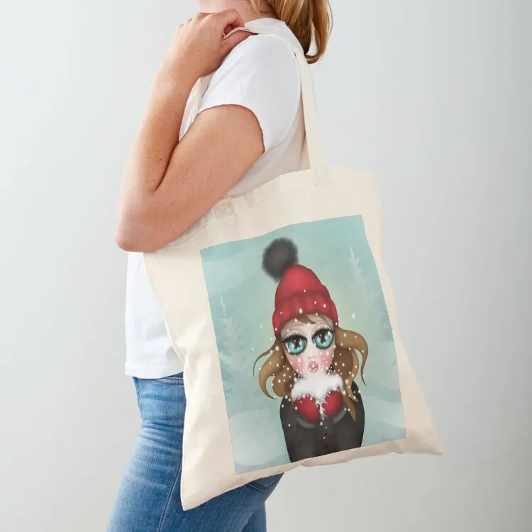 

Snowflakes Tote Bag shopper bags Gift bags Women's beach bags Canvas shoulder bag