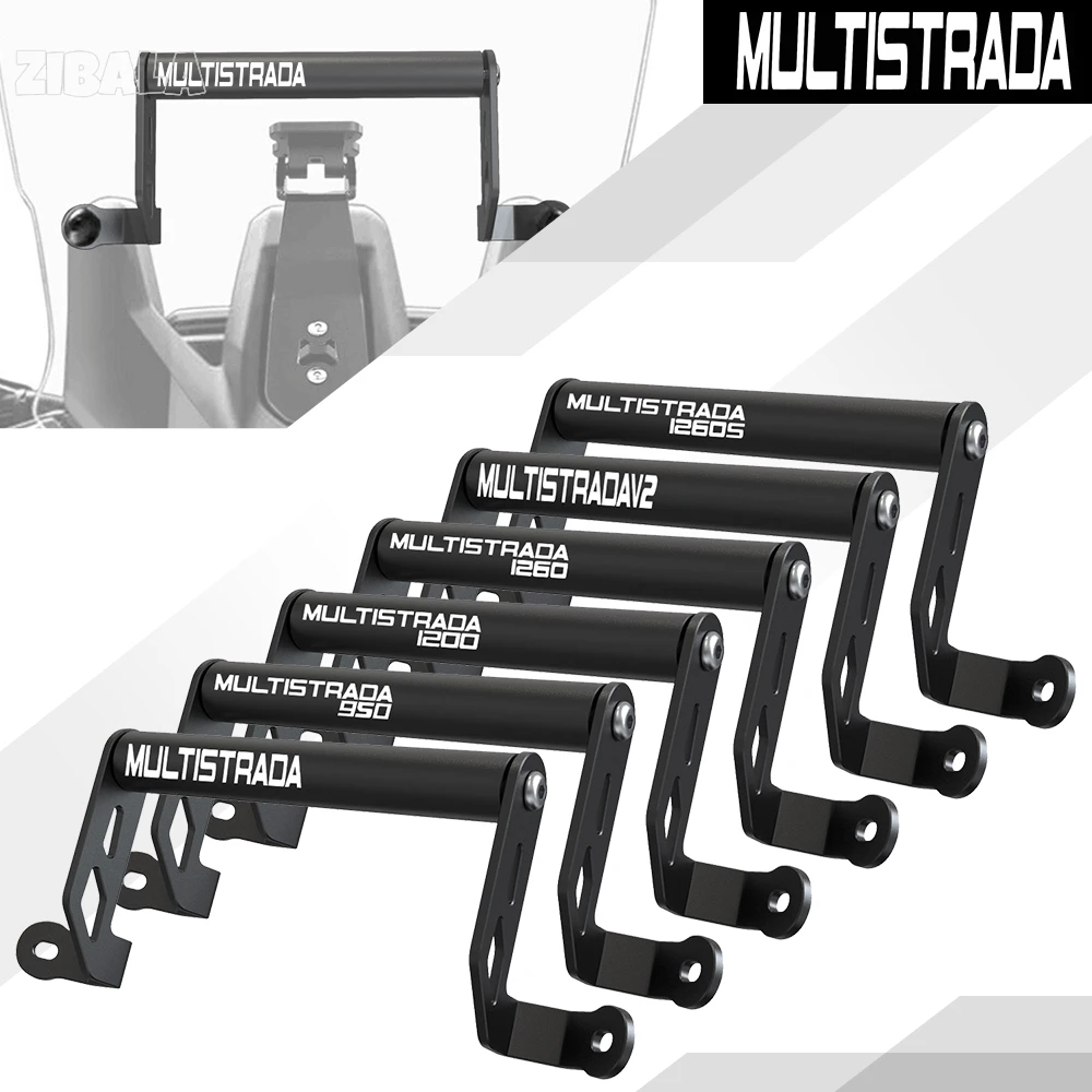 

Motorcycle Mobile Phone Holder Stand Support GPS Navigation Bracket For Multistrada 950 950s 1200 1200S 1260 950 / V2 2015-2024