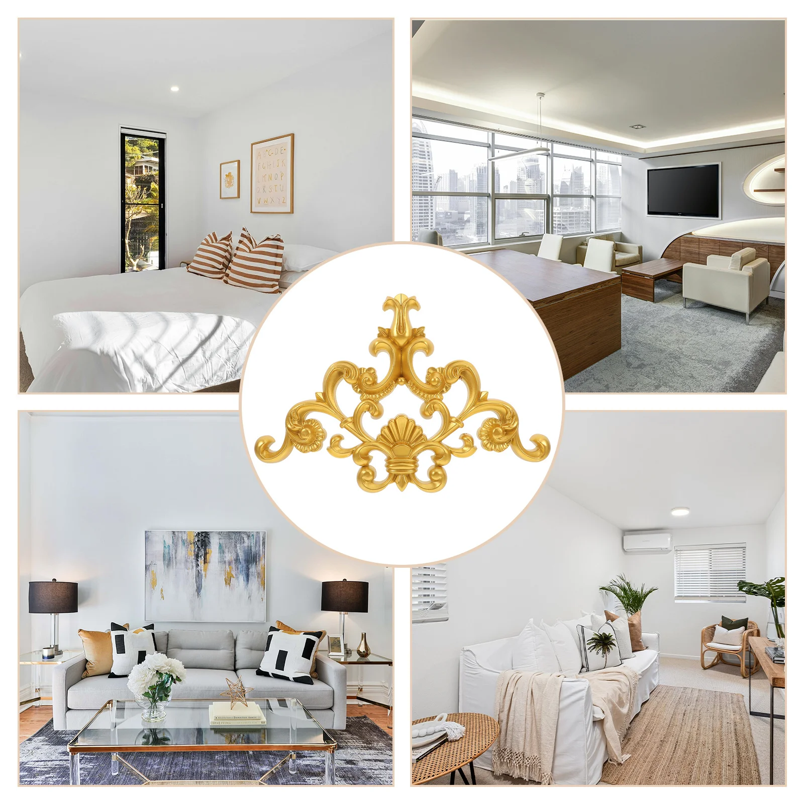 

Резная цветочная аппликация из ПВХ, неокрашенное украшение для потолочной стены, двери шкафа, гардероба, мебели, украшения