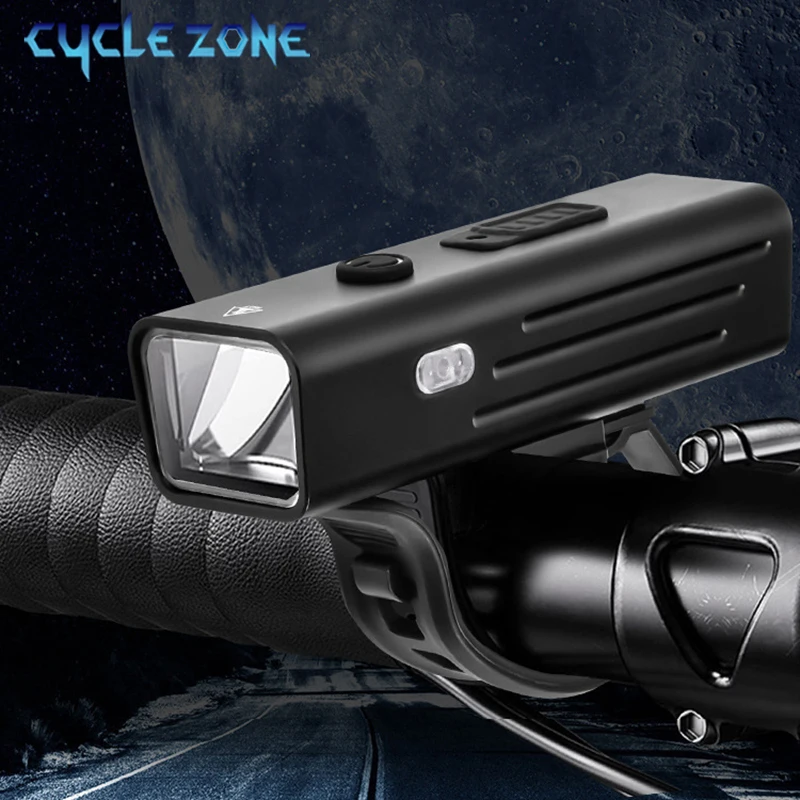 Light Sensing Bike Headlight Smart MTB Bike Front Light Aluminum Alloy Flashlight Lamp Cycling Accessories for Camping Riding
