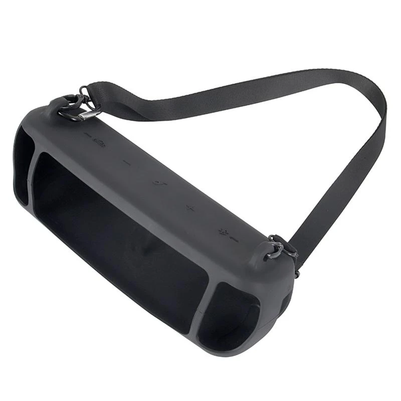 حافظة من السيليكون لمكبر الصوت Anker Soundcore Motion+ أثناء السفر مع حزام كتف