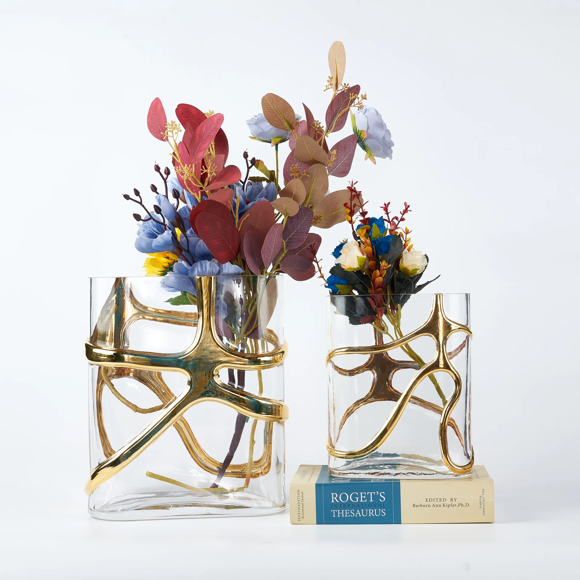 

Стеклянная ваза, металлический кронштейн, золотая обмотка, перекрестные линии, прозрачная гидропоника, террариум, аксессуары для украшения комнаты