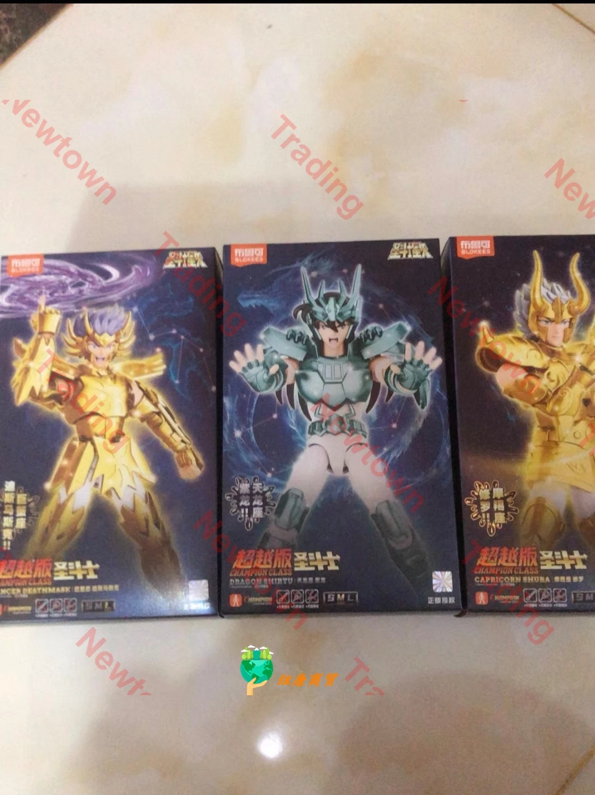 

Blokees Saint Seiya Champion Class Anime Model Capricornus Shura Cancer Death Mask Draco Dohko Action Figure Assembled Model Toy
