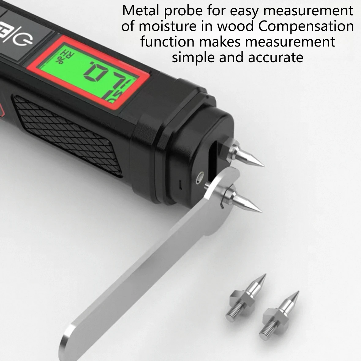 HT632 الخشب مقياس الرطوبة جدار جهاز اختبار المياه مقياس الرطوبة الرقمي HABOTEST اثنين دبابيس الرطوبة ملموسة الاسمنت الطوب الكاشف #4