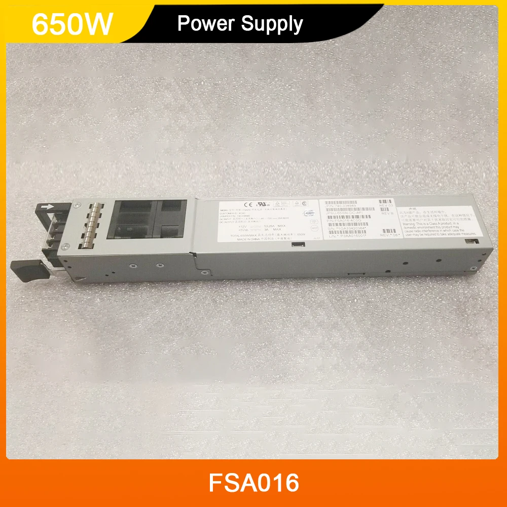 FSA016 JPSU-650W-DC-AFI 740-038949 For Juniper QFX5100-48T 650W DC Power Supply High Quality Fast Ship