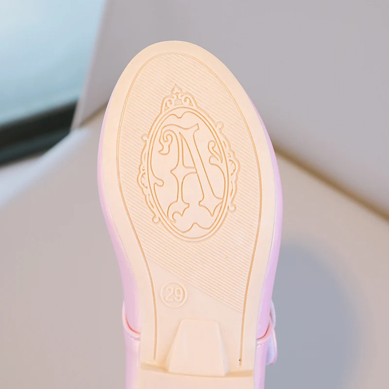 Herbst Mädchen Mary Jane Applikationen niedrigen Absatz schöne Kinder Prinzessin Schuh drei Farben spitzen Zehen atmungsaktiven Kinder Schuh 26-36 – Detail 7