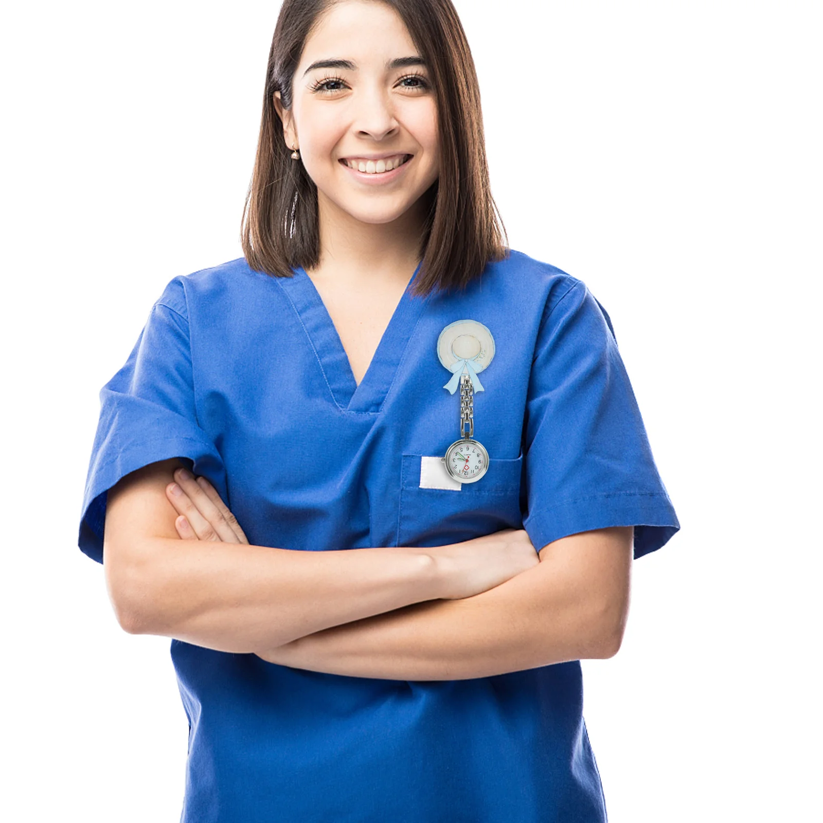 

Luminous Nurse Doctor Pocket Watch Hospital Nursing Chest Timepiece Portable Waterproof Hanging Watch For Home Kitchen School