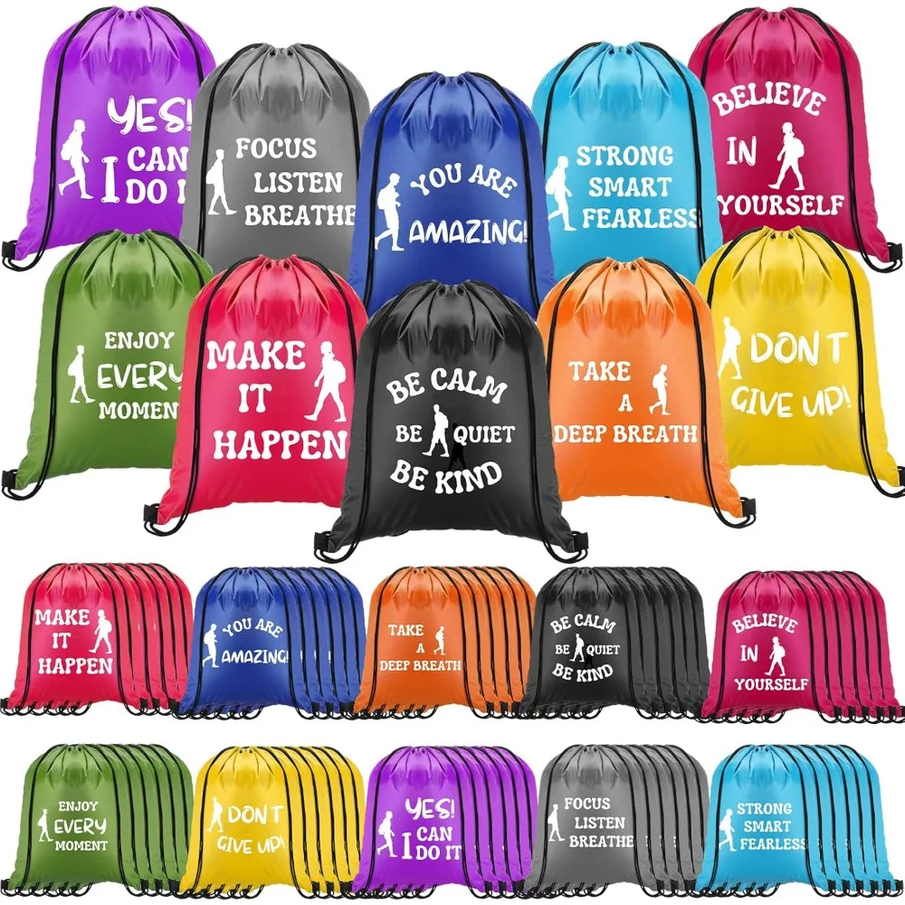Thank You Employee Appreciation Gift Bags Bulk Drawstring Gym Sack Pack for Coworkers