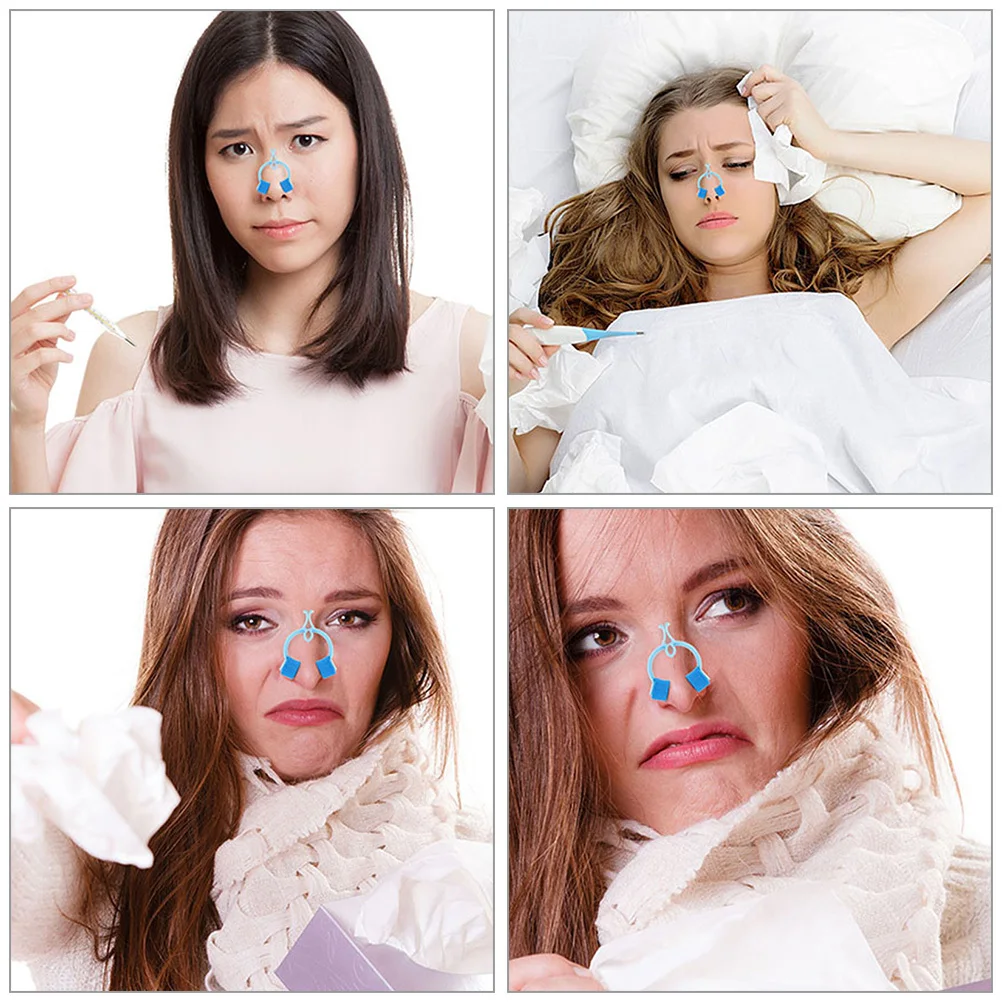 

16pcs Breath Training Clips For Nose Lung Breathing Exercise Nasal Clip Portable Nosebleed Stopper Care Accessory Fixing