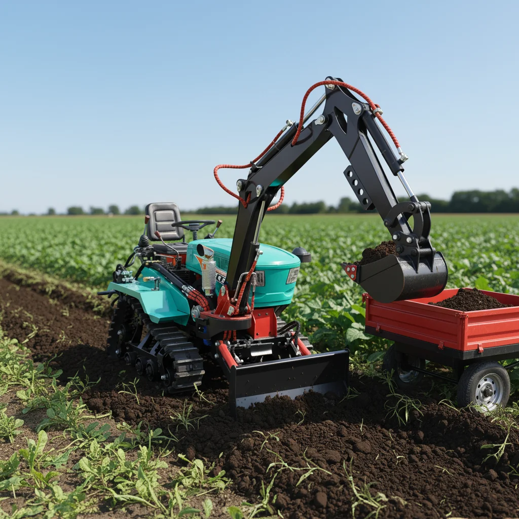 

Multifunctional Diesel Crawler Tractor Agricultural Farm Machinery Track Cultivator Rotary Tiller Plower Garden Equipment