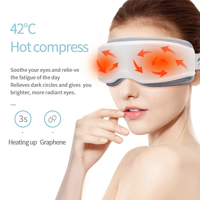 Eye Massager Machine Vibrator Simple Operation Portable Vibration Rechargeable Wireless Eye Massager