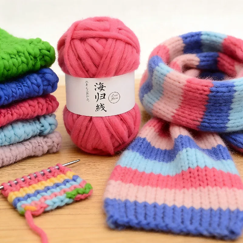 

Многоцветная исландская шерстяная пряжа 50 г/шт., толстая, объемная, для вязания, для рукоделия: шапок, шарфов, накидок, свитеров