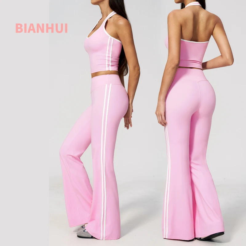 New Nude Feel Sports Suit High Waist Comfortable Fit For Outdoor Running Fitness Activities Seamless Leggings Sports Suits
