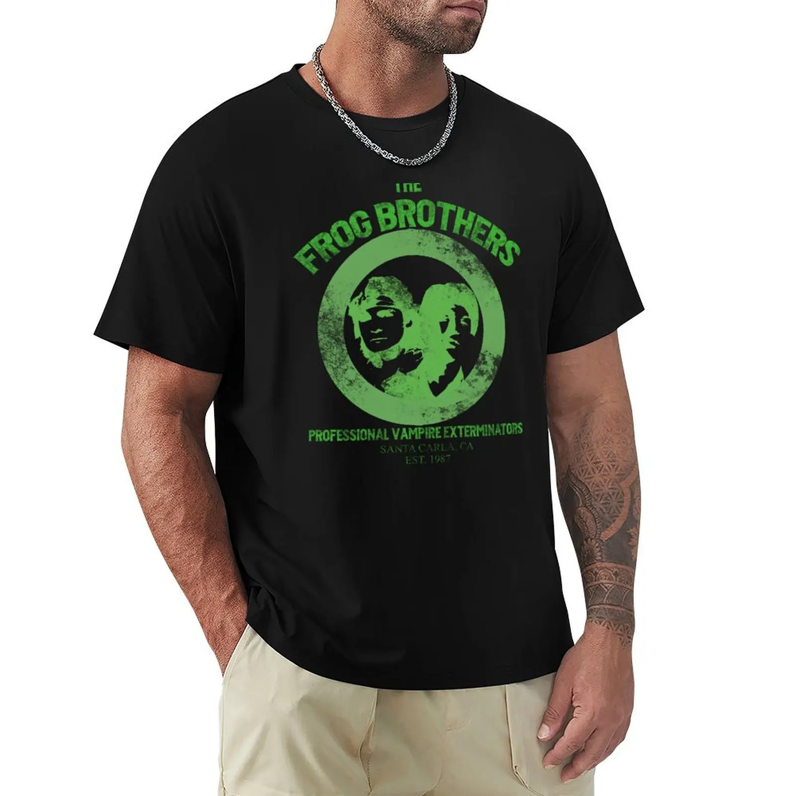 Frog Brothers-Vampire Extermination T-Shirt plain heavyweights mens workout shirts