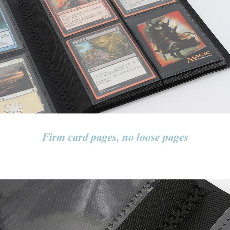 4 Pocket Trading Card Binder with Sleeves Hold 160 Cards in Heavyweight Sleeves Card Album for Baseball Card Pkm Cards TCG