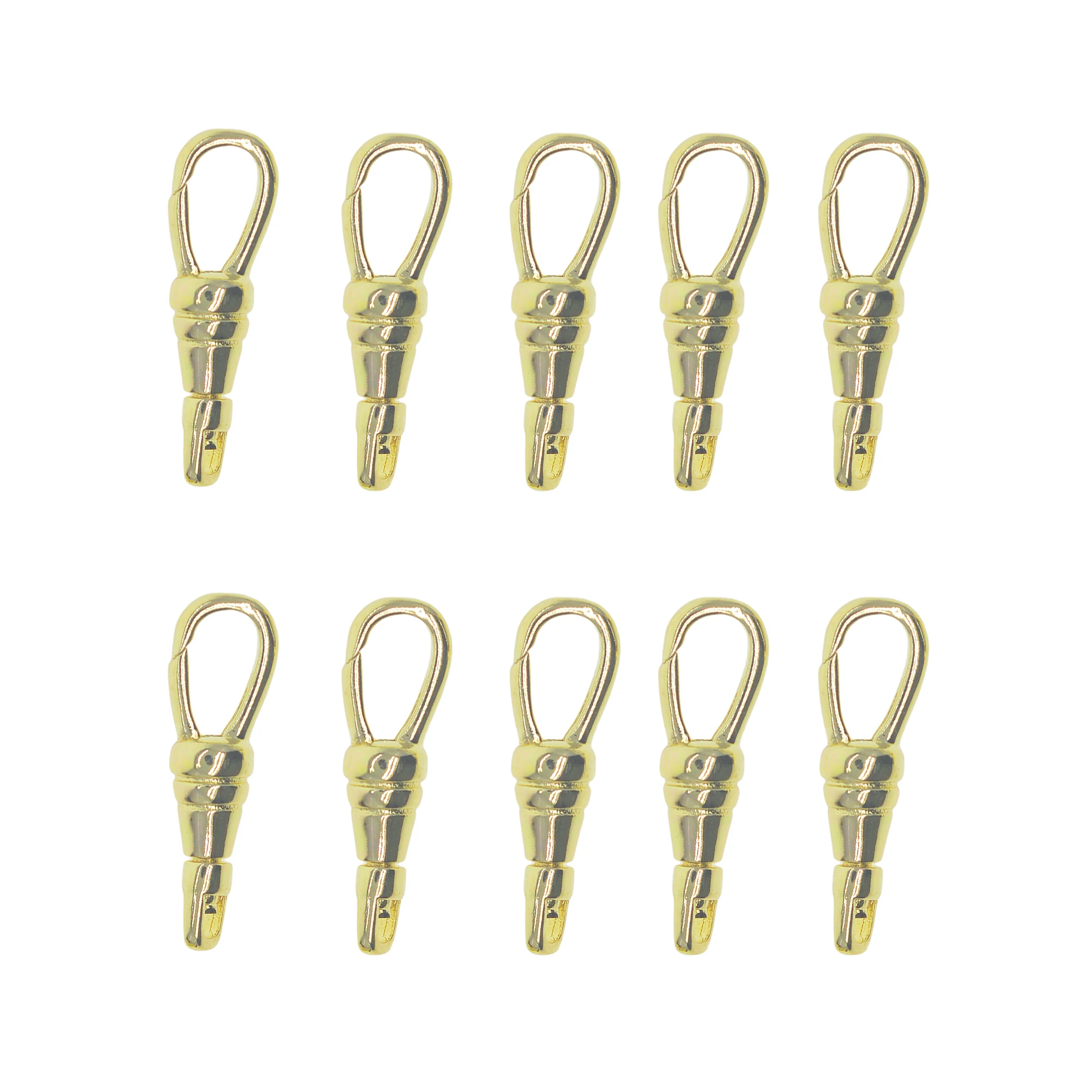 10 pcs 1inch 26mm Gold PLT Korea small Solid Brass Pocket Watch Swivel Clip Chain spring Snap Hook Buckle  DIY Acc