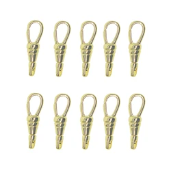 10 pcs 1inch 26mm Gold PLT Korea small Solid Brass Pocket Watch Swivel Clip Chain spring Snap Hook Buckle DIY Acc