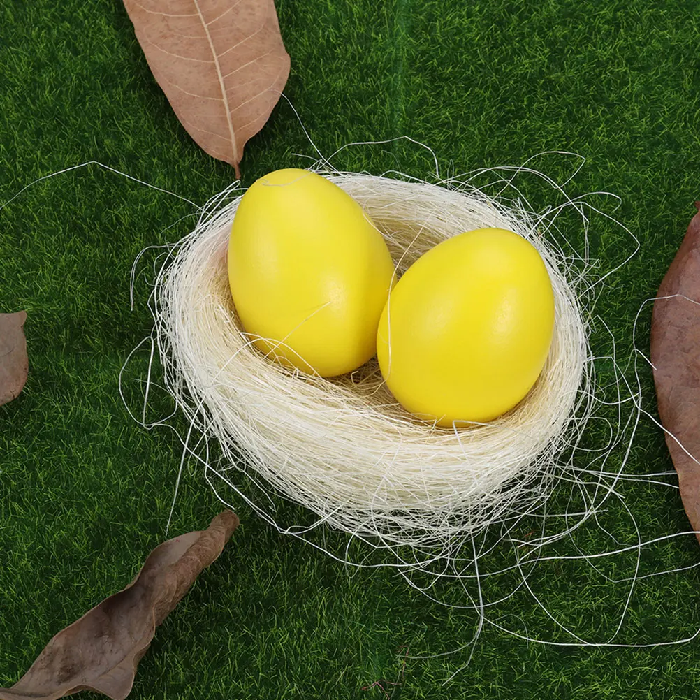 

10pcs Simulation Bird Nest Lawn Decoration Adornment Artificial Easter Basket naments Party Home Office Hotel Restaurant Garden