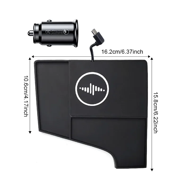 

For Chevrolet Orlando 2018-2021 Car Wireless Charger Non-Slip Mat Fast Cell Phone Charging Plate Adapter Interior Accessories