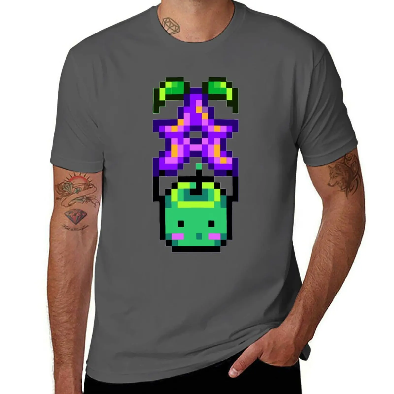 

Stardew Valley - Junimo with Stardrop T-Shirt man t shirt summer t shirt for man 100 percent cotton T-Shirt