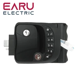 Keypad RV Door Latch Lock RV Door Lock Keyless Entry Remote Control Keypad Zinc Alloy Trailer Door for Trailers Motorhomes