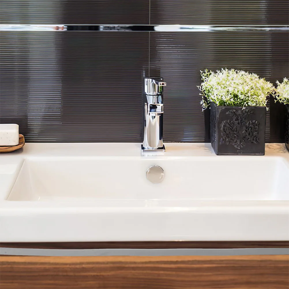 

Shower Threshold Water Strip 100Cm Silicone Self Adhesive Waterproof Barrier For Bathtub Shower Floor Door Bottom Seal Splash