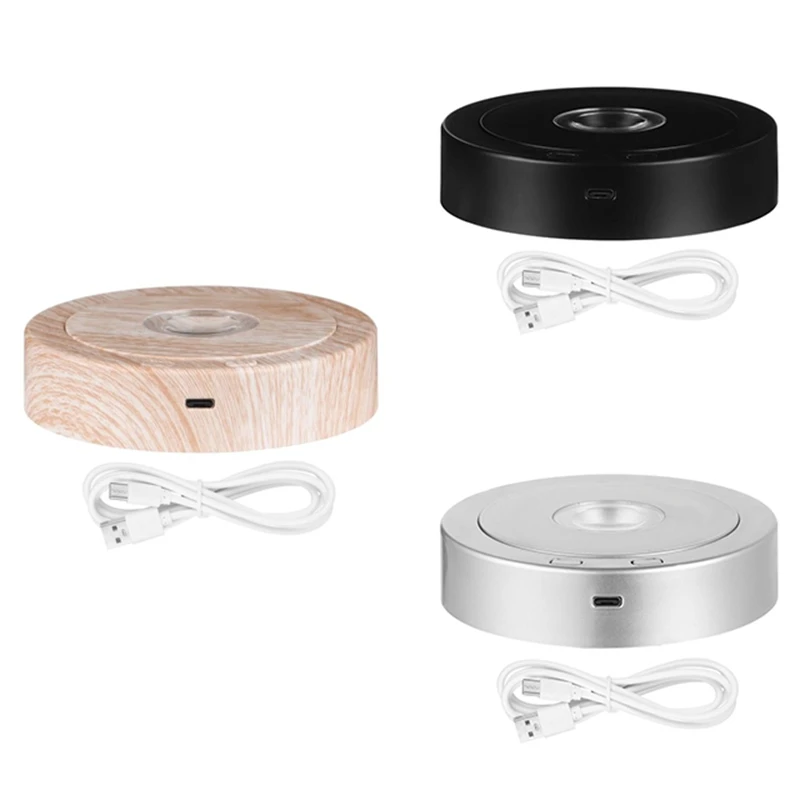 Base de présentoir rotatif à LED, support rond, 8 modes d'éclairage, piédestaux d'affichage, CitroLighted